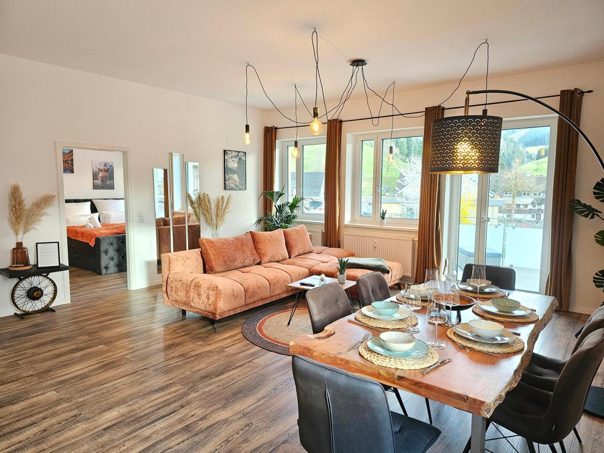Design-Apartment I Black Forest I Boxspring I Nespresso I Spielplatz โอแบร์ฮาร์แมร์สบาค ภายนอก รูปภาพ