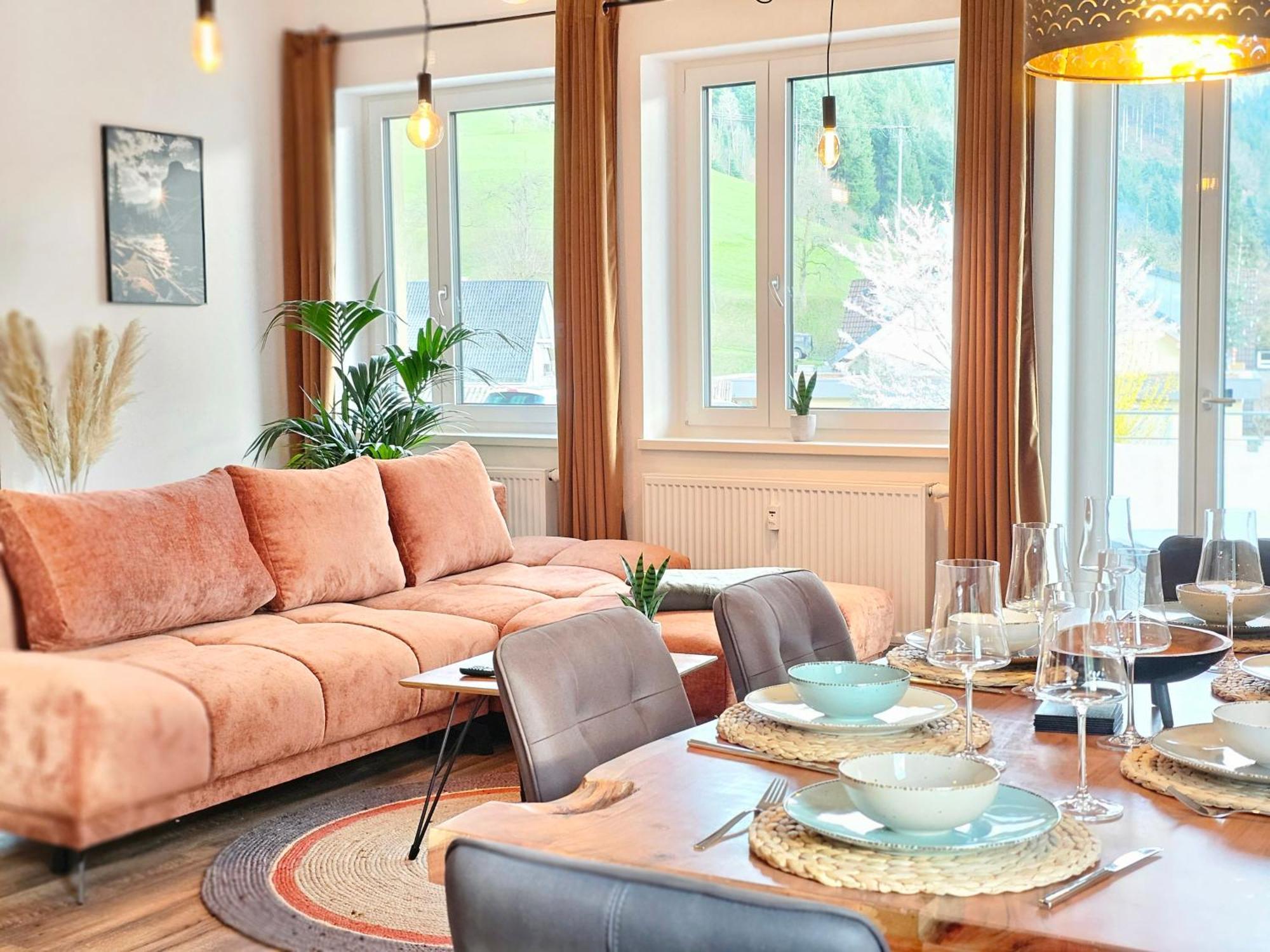 Design-Apartment I Black Forest I Boxspring I Nespresso I Spielplatz โอแบร์ฮาร์แมร์สบาค ภายนอก รูปภาพ