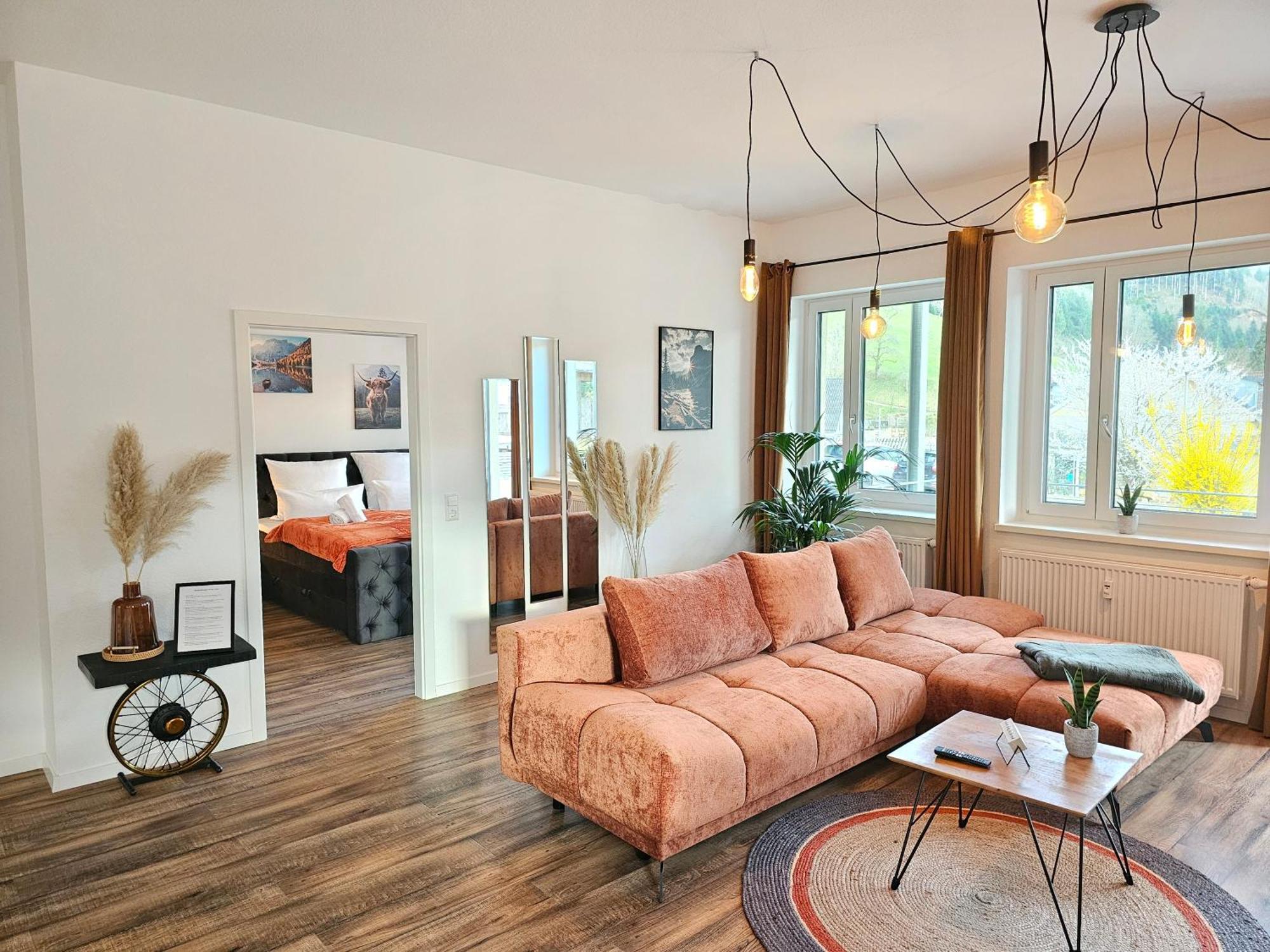 Design-Apartment I Black Forest I Boxspring I Nespresso I Spielplatz โอแบร์ฮาร์แมร์สบาค ภายนอก รูปภาพ