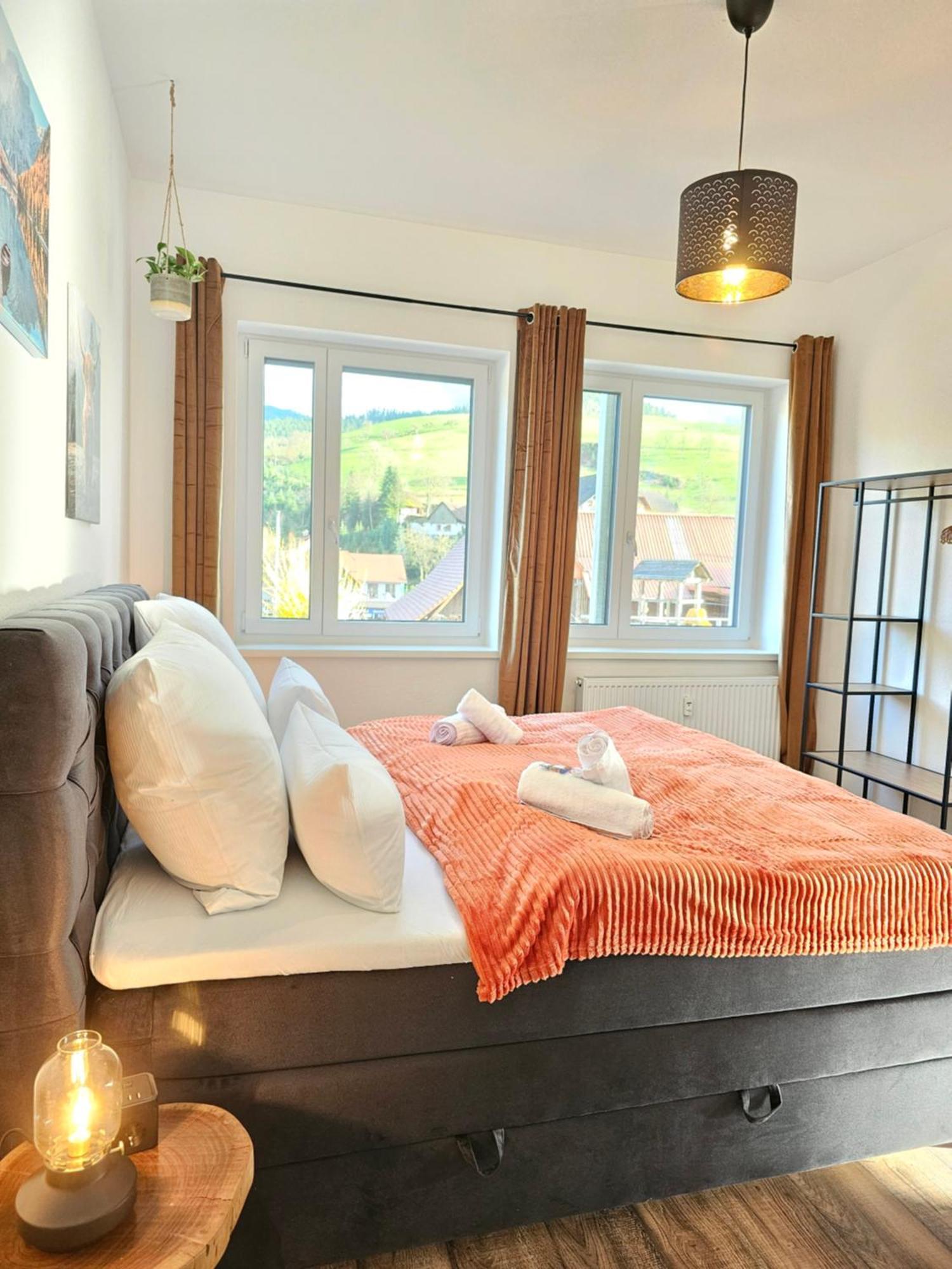 Design-Apartment I Black Forest I Boxspring I Nespresso I Spielplatz โอแบร์ฮาร์แมร์สบาค ภายนอก รูปภาพ